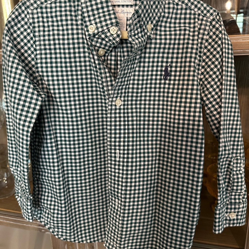 Ralph Lauren Green Plaid Shirt
